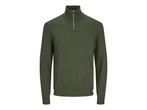 Veiling - Jack &amp; Jones Emil Knit Half Zip Kombu Green -, Vêtements | Hommes, Pulls & Vestes
