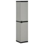 vidaXL Tuinkast met 3 schappen 34x40x168 cm grijs en zwart, Huis en Inrichting, Verzenden, Nieuw