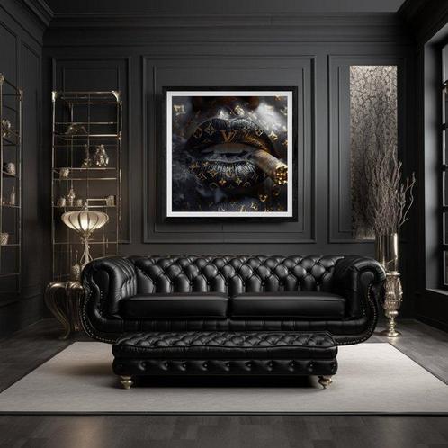 Artxlife - Vuitton Cigar Black Lips AI [XXL], Antiek en Kunst, Kunst | Designobjecten