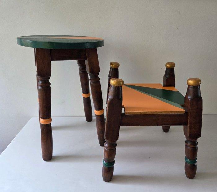 Bijzettafel (2) - Eik, Antiek en Kunst, Curiosa en Brocante