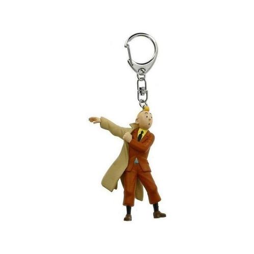 Kuifje PVC Sleutelhanger Trenchcoat Open 5 cm, Verzamelen, Stripfiguren, Ophalen of Verzenden
