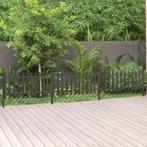 vidaXL Hek met palen 3 st 614x80 cm HKC, Tuin en Terras, Tuinhekken en Hekwerk, Verzenden, Nieuw