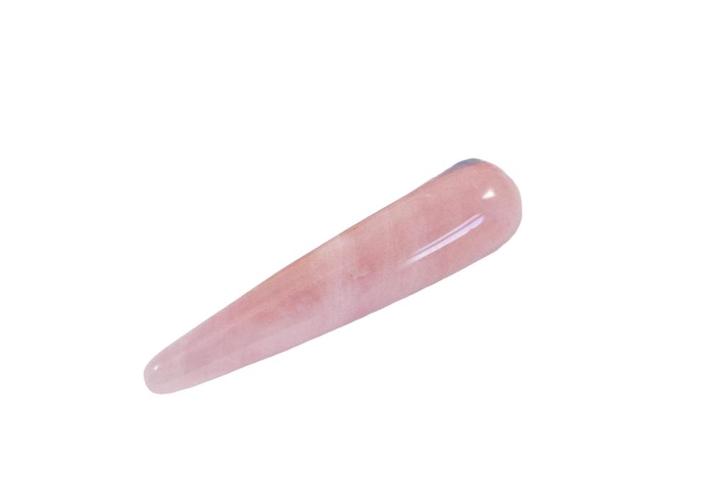 Massage Griffel - Rozekwarts - Kristal / Edelsteen - ca. 8cm, Antiek en Kunst, Antiek | Glaswerk en Kristal, Ophalen of Verzenden
