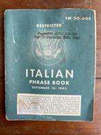 Nice official WW2 US Army Soldiers Italian Language Guide /