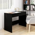 vidaXL Bureau 101x50x76,5 cm bewerkt hout zwart, Huis en Inrichting, Verzenden, Nieuw