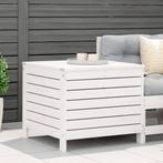 vidaXL Repose-pied de jardin blanc 62x63,5x53,5 cm bois, Verzenden, Neuf