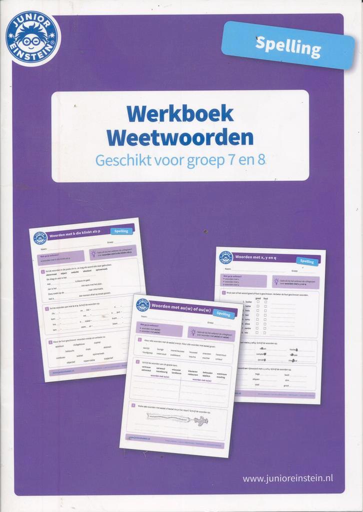 Junior Einstein Spelling Weetwoorden groep 7-8 (per stuk), Boeken, Schoolboeken, Verzenden