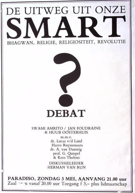 DE UITWEG UIT ONZE SMART ? DEBAT (lijst optie, Posters), Verzamelen, Posters, Nieuw, Overige onderwerpen, Met lijst, Verzenden