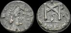 450-457ad Roman Marcian Ae nummus monogram in wreath Brons, Verzenden
