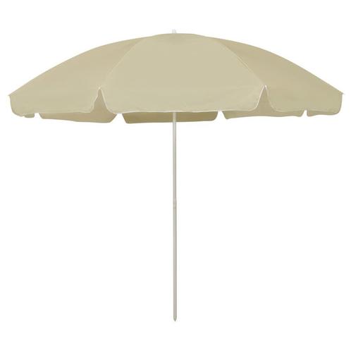 Parasol 300 cm zandgeel | OP = OP | UV-bestendig, Tuin en Terras, Parasols, 2 tot 3 meter, Nieuw, Strandparasol, Verzenden