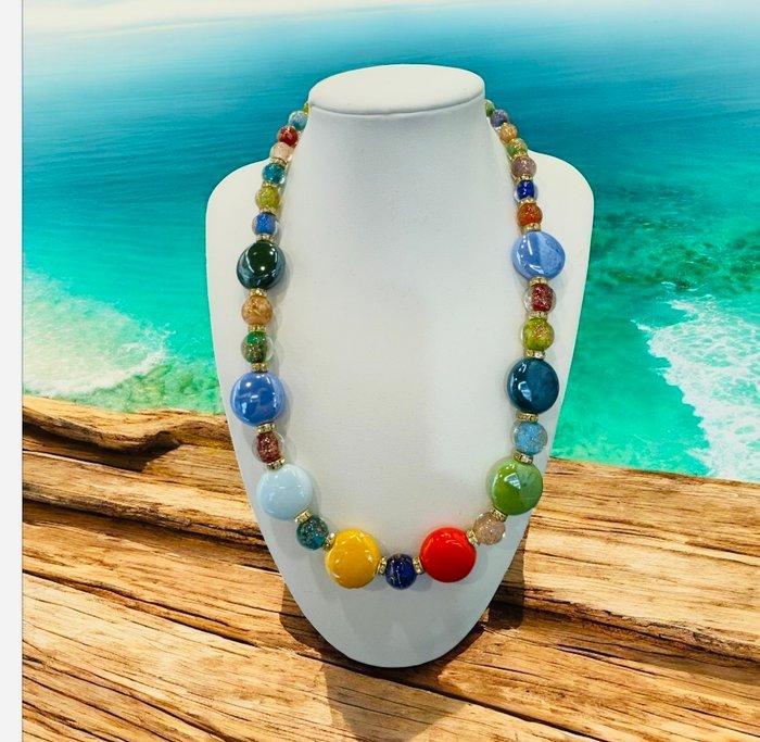 Murano-glas - Halsketting, Antiek en Kunst, Antiek | Glaswerk en Kristal