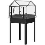 Moestuinbak - Duurzame Kruidentuin - Afvoergaten - Zwart, Tuin en Terras, Bloembakken en Plantenbakken, Ophalen of Verzenden, Nieuw