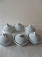 Tureen - 2 dozen van 6 mooie kleine terrines in witte