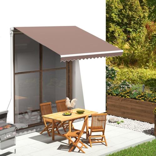 vidaXL Vervangingsdoek voor luifel 3x2,5 m bruin, Tuin en Terras, Zonneschermen, Nieuw, Verzenden