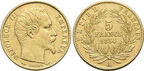 Goud- 5 Francs 1854 A Frankreich Napoleon Iii 1852-1870, Timbres & Monnaies, Monnaies & Billets de banque | Accessoires, Envoi