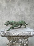 Beeld, NO RESERVE PRICE - Bronze Patinated Hunting Leopard -, Antiek en Kunst