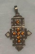 Topaze - Argent - Collier avec pendentif - Collier Croix