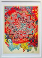 Shepard Fairey (OBEY) (1970) - Collage Peace Mandala Red