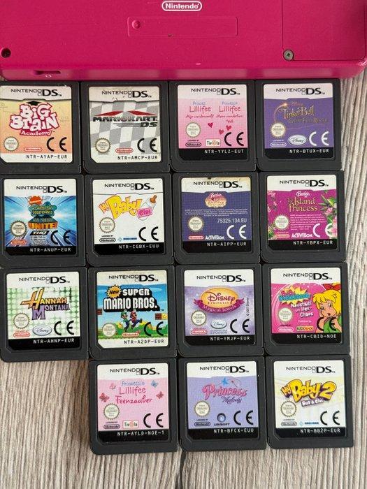 Nintendo - DS lite - Pink with 15 Original Games and Charger, Games en Spelcomputers, Spelcomputers | Overige Accessoires