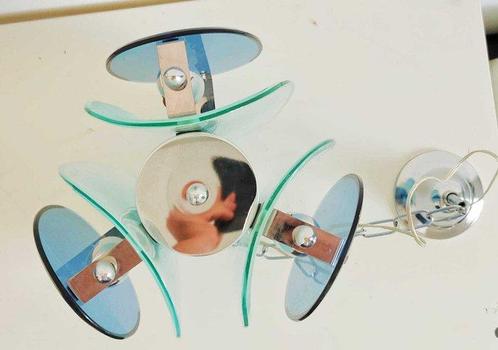 VECA - Lampe à suspendre - Métal, Verre, Antiek en Kunst, Antiek | Verlichting
