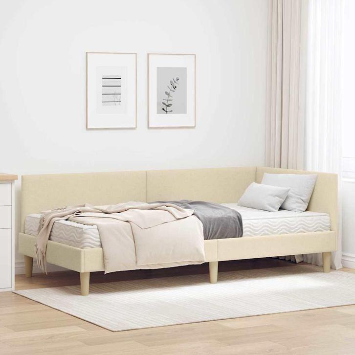 vidaXL Hoekbedframe met Matras Anders met hoofdeinde 2 pcs, Huis en Inrichting, Slaapkamer | Bedden, Nieuw, Verzenden