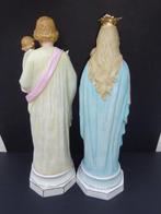 Beeld, Jozef en Maria - 36.5 cm - Biscuit porselein, Antiek en Kunst