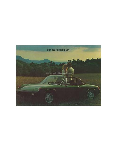 1969 PORSCHE 914 BROCHURE DUITS, Boeken, Auto's | Folders en Tijdschriften
