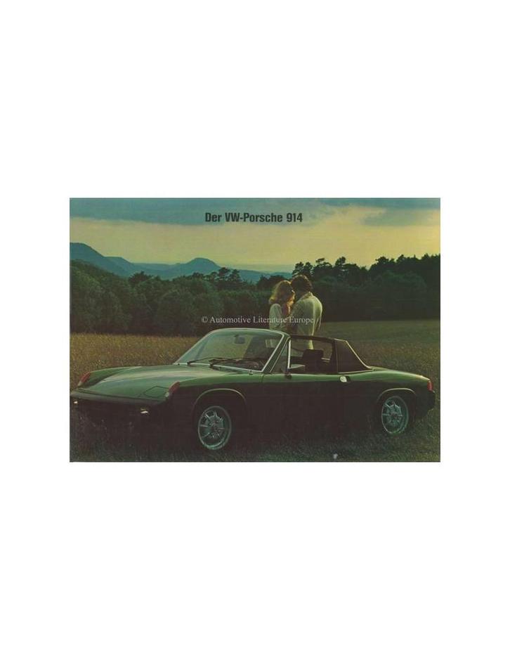 1969 PORSCHE 914 BROCHURE DUITS, Boeken, Auto's | Folders en Tijdschriften