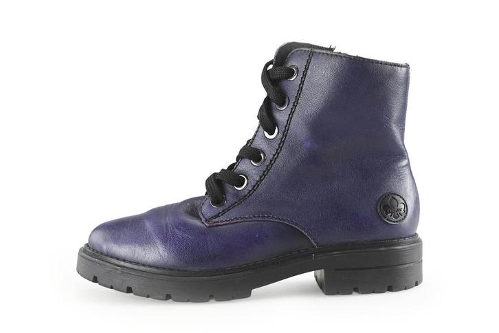 Rieker Veterboots in maat 37 Paars | 5% korting, Kleding | Dames, Schoenen, Overige kleuren, Gedragen, Overige typen, Verzenden