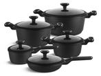 Veiling - 10-delige Luxe Pannenset van Gesmeed Aluminium, Huis en Inrichting, Keuken | Potten en Pannen, Nieuw