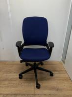 Steelcase Leap V2 Full Option - Blauwe Bureaustoel - Zgan, Huis en Inrichting, Zo goed als nieuw, Bureaustoel, Ergonomisch, Verzenden