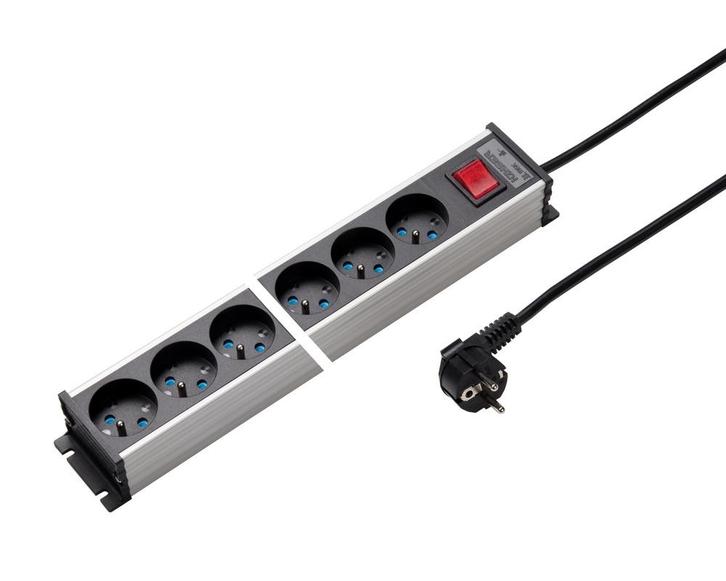 Martin Kaiser Power Strip 6-Weg 45 graden Aardpen Schakelaar, Doe-het-zelf en Bouw, Elektriciteit en Kabels, Verzenden