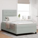 vidaXL Boxspringbed met Matras Lichtgrijs Klein Dubbel, Huis en Inrichting, Slaapkamer | Bedden, Verzenden, Nieuw