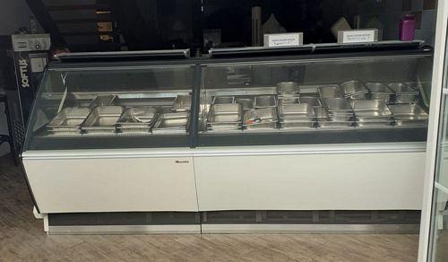 IJsvitrine, IJstoog, Vriezer, B285 x D120 x H130cm,, Electroménager, Congélateurs