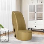 vidaXL Hakstoel kunstleer goudkleurig, Verzenden