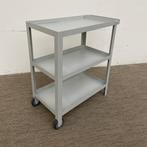 Metalen Etagewagen, vv 2 wielen en 2 vaste poot, licht, Nieuw in verpakking, Bureau