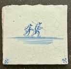 Renaissance Carreau (2) - Patineurs - Antique - 1700-1750 -