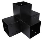 Starx paalverbinder type-X 120x120 mm zwart, Doe-het-zelf en Bouw, Nieuw