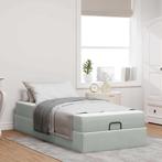 vidaXL Bedframe met matras met opslag Lichtgrijs 90 x 200 cm, Huis en Inrichting, Verzenden, Nieuw
