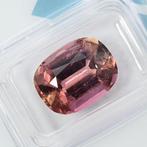 1 pcs Roze, Oranje Toermalijn - 7.23 ct - International, Nieuw