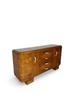 Credenza - Wortelnotenhout, Walnoot, Hout, Messing