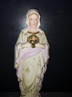 Beeldje - Madonna - Heilig Hart - 34 cm - Biscuit porselein