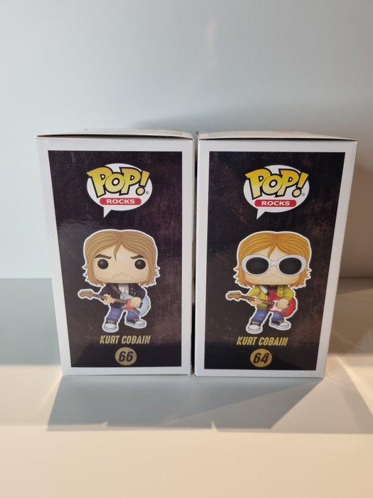 Funko - Funko Pop Rocks #64 #66 Kurt Cobain van Nirvana, Antiquités & Art, Antiquités | Jouets