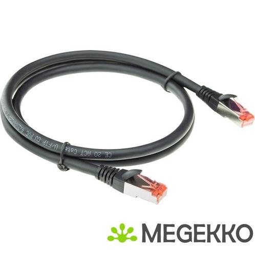 ACT Zwarte 7 meter PVC U/FTP CAT6A high flexibility, Computers en Software, Overige Computers en Software, Nieuw, Verzenden