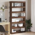 vidaXL Boekenkast/Kamerverdeler Bruin Eiken 100x30x198 cm, Huis en Inrichting, Verzenden, Nieuw