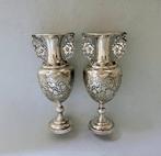 Pair of Chinese Export Silver - Vaas - .900 zilver, Antiek en Kunst