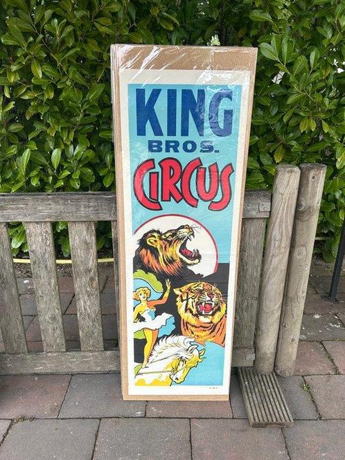 King bros - Circus Poster King bros, Antiek en Kunst, Kunst | Tekeningen en Fotografie