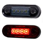 LED markeerlicht voor vlakke montage en buismontage ROOD LED, Auto-onderdelen, Ophalen of Verzenden, Nieuw