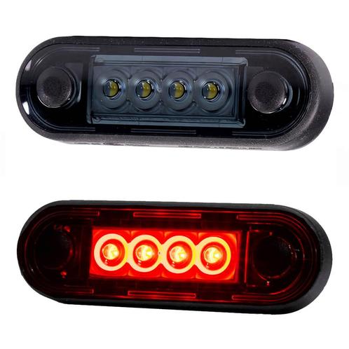 LED markeerlicht voor vlakke montage en buismontage ROOD LED, Auto-onderdelen, Verlichting, Nieuw, Ophalen of Verzenden