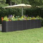 vidaXL Plantenbak 332x40x68 cm gepoedercoat staal, Verzenden, Nieuw